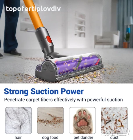 Четка за прахосмукачка Dyson Vacuum Cleaners: V7, V8, V10, V11, V15, снимка 2 - Прахосмукачки - 51064722