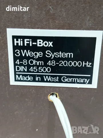 Тонколони HI - FI BOX - W. GERMANY, снимка 4 - Тонколони - 56391852