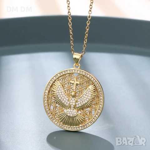 🕊️ Религиозно колие с 18к позлата 