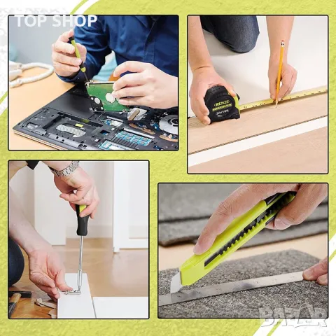 Комплект инструменти REYLEO с електрическа отвертка- 58 части, снимка 4 - Куфари с инструменти - 48476206