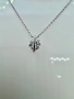 Сребърно колие с мойсанит (Диамант) 1 карат, снимка 2