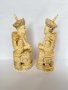 Император и Императрица стар Китай слонова кост изключителна майсторска ръчна изработка, снимка 3
