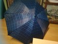 Кариран сгъваем чадър с метален механизъм 2810202023, снимка 8