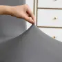 Комплект 8 еластични калъфа за трапезни столове, универсален размер, сиви, снимка 3