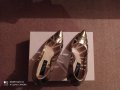 Златисти дамски обувки, снимка 4