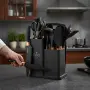 Кухненски комплект от 19 части Cheffinger KSUT01 - ножове, силиконови прибори, поставка и дъска за р, снимка 1