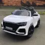Акумулаторна кола Audi RS Q8 с WiFi меки гуми и кожена седалка и MP3 12V металик, снимка 4