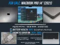 MacBook+Pro+14"+(2021)+/+Apple+M1+Pro16GBRAM512GB+SSDБатерия96%, снимка 1