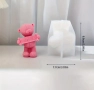 3D 2 модела Мече сърце надпис Силиконов молд форма за свещи гипс сапун смола , снимка 6