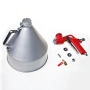 Пневматичен пистолет за пръскане с резервоар 1,5 галона с алуминиева чаша, снимка 4
