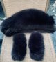 Яка и наръкавници от полярна лисица/естествен косъм, снимка 8