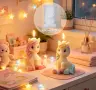 3D Еднорог усмихнат силиконов молд форма фондан шоколад гипс смола свещ, снимка 3