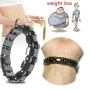 Еластична магнитна гривна за отслабване.Естествен камък хематит, снимка 2