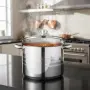 Тенджера Edenberg от неръждаема стомана и многослойно дъно за бързо и равномерно готвене, снимка 1