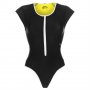 Дамски неопренов бански костюм Slazenger Zip Short Sleeve Swimsuit Ladies