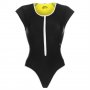 Дамски неопренов бански костюм Slazenger Zip Short Sleeve Swimsuit Ladies, снимка 1