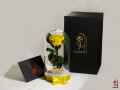 Вечна роза в ГОЛЯМА стъкленица / Оригинален Подарък за Жена / Подарък за Приятелка/ Жълта Вечна Роза, снимка 4