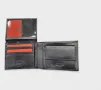 Mъжки портфейл портмоне от естествена кожа в черен цвят марка Pierre Cardin, снимка 5