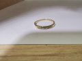 Златен пръстен с диаманти 9 карата , снимка 7