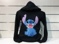 Нов мъжки суичър с дигитален печат Стич (Stitch) в черен цвят, снимка 5