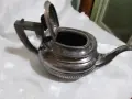 Дълбоко посребрен 150 годишен чайник, снимка 1