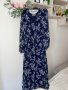 Разкошна феерична нова дълга елегантна романтична рокля Reaerved флорален нежен принт цветя , снимка 7