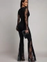 Елегантен Черен Панталон с Дантела , снимка 3