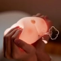Мека гумена нощна лампа прасенце Pig LED Night Light – нежна светлина, която стопля сърцето, снимка 5