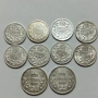 10 стари сребърни монети , снимка 1