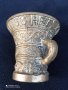 Стара, старинна бронзова чаша, хаванче Арт, Antique 18th Century Bronze Mortar and Pestle , снимка 6