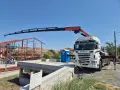 камион с кран транспорт и работа с кран, снимка 3