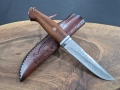 Ловен нож дамаска стомана с кожена кания ,LN435, снимка 2