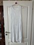 Нова фабрично плетена  бяла дълга плажна рокля елегантна миди midi дължина 
