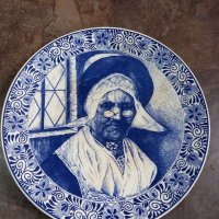 Голяма декоративна порцеланова чиния Delft , снимка 1 - Декорация за дома - 35294509