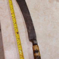 Стар масивен нож ятаган/каракулак/яламия 47cm, снимка 6 - Антикварни и старинни предмети - 44350246