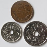  Дания, лот от 1, 2 крони и 50 оре 1999-2002, снимка 3 - Нумизматика и бонистика - 28973234