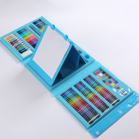 Детски комплект за рисуване в куфар от 208 части / Цвят: Син, розов. , снимка 3 - Рисуване и оцветяване - 44818860