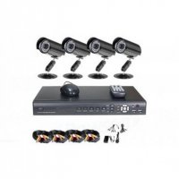 Комплект за видео наблюдение, 4 бр. камери с кабел, DVR, CCTV, USB, снимка 3 - Комплекти за видеонаблюдение - 35497838