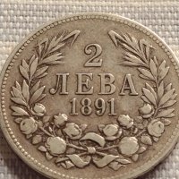 Сребърна монета 2 лева 1891г. Фердинанд първи Княз Български за КОЛЕКЦИОНЕРИ 40914, снимка 7 - Нумизматика и бонистика - 42832334