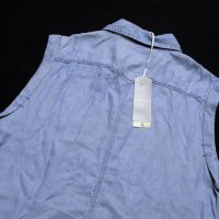 Нова! G-star Raw Lancer Boyfriend Sleeveless Shirt WMN Дамска Дънкова Риза без Ръкав Размер М, снимка 15 - Ризи - 37830359