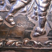 Старинна посребрена щампа върху метал (маркирана) - Холандия, снимка 2 - Антикварни и старинни предмети - 44494841