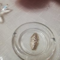 малък стъклен пепелник със сребро, снимка 3 - Други - 42852349