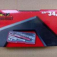 teng tools тенг гидория 3/8 34 части камъни комплект хром ванадий, снимка 6 - Куфари с инструменти - 42289343