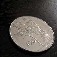 Монета - Италия - 100 лири | 1977г., снимка 1 - Нумизматика и бонистика - 31793547
