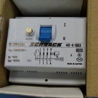 дефектнотокова защита SCHRACK 40-4-003 residual current circuit breaker 40A, 30mA, снимка 10 - Резервни части за машини - 37238865