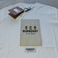 Burberry мъжка тениска фланелка блуза бяла 100% памук у имат унисекс , снимка 4 - Тениски - 40353254