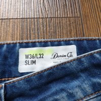 Страхотни мъжки дънки слим модел H&M DENIM & CO, размер 36ти , дължина 32 , снимка 4 - Дънки - 34986221