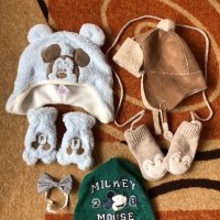 Зимни шапки и ръкавици(0-12месеца), снимка 4 - Бебешки шапки - 38815195