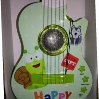 Китара детска играчка, с струни и батерии, снимка 3 - Музикални играчки - 34899784
