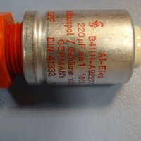 кондензатор Siemens B41111-A9227-T electrolytic capacitors 100V 220MF, снимка 4 - Резервни части за машини - 37654561